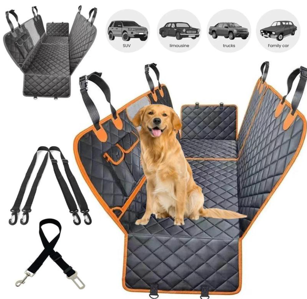 Forro Impermeable Asiento de Auto Mascotas 6 en 1